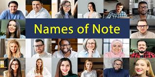 Names of Note October 2013