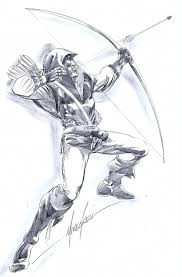 Learn how to draw chibi green arrow with our step by step drawing lessons. Mike Grell Green Arrow Pencils In Toby Mays S Sold Comic Art Gallery Room