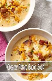 Creamy Potato Bacon Soup Bacon Soup Recipes Bacon Soup Savory Soup Recipes