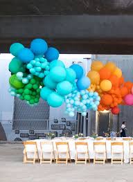Whimsical Dinner Party With Balloons Party Balloons Balloons Party Decorations
