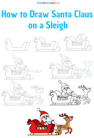 Santa with sleigh stock illustration by pixdesign123 51 / 3,986 santa claus riding on a reindeer sleigh drawing by agrino 26 / 2,308 santa with sleigh and reindeer stock illustration by jstan 88 / 8,284 santa sleigh clipart by yayayoyo 64 / 8,402 christmas santa claus flying in sleigh stock illustrations by krisdog 52 / 4,952 santa claus rides. How To Draw Santa Claus On A Sleigh How To Draw Easy