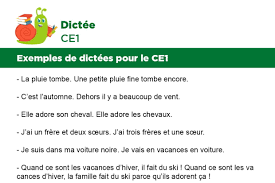 Dictées CE1