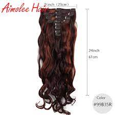Mix & match this pants with other items to create an avatar description. 24inch 8pcs Set Natural Long Wavy Copper Red Auburn Synthetic Hairpiece Clip In Hair Extensions 16 Clip High Temperature Fiber Synthetic Clip In Extensions Aliexpress