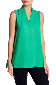 Chaus Sleeveless Stitch Blouse Nordstrom Rack