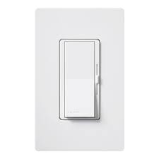 Lutron Diva Led Dimmer Switch For Dimmable Led Halogen And Incandescent Bulbs Single Pole Or 3 Way With Wallplate White Dvwcl 153ph Wh The Home Depot Led Dimmer Switch Lutron Dimmers Led Dimmer