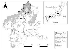 Gunma is said to be shaped like a crane. Map Showing Fujiwara District In Minakami Town Gunma Prefecture Kanto Download Scientific Diagram
