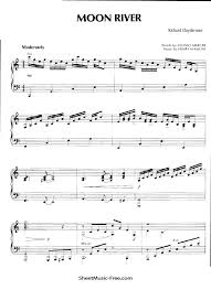 Moon River Piano Sheet Music Richard Clayderman Sheetmusic Free Com