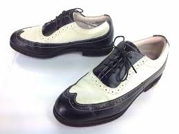 Black And White Wingtip Shoes Womens Womens Foot Joy Europa Collection Two Tone Black White Wingtip Golf Shoes Sz 6 M Oxford Shoes Shoes Golf Shoes