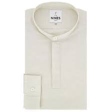 Finde diesen pin und vieles mehr auf montres homme von mohamed zouber. Chemise Ecrue En Lin Chine Col Tunisien The Nines Col Tunisien Chemise Chemise En Lin