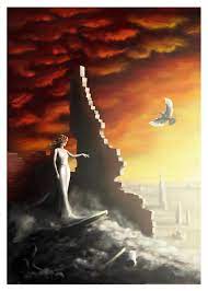 She's going in my room. Art Print Beauty From Ashes Digital Painting Of A Etsy