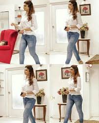 Jennifer Winget Denim And White Shirt Jennifer Dress Jennifer Winget Beyhadh Fashion