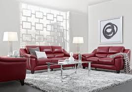 Black And White Leather Living Room Set Marielle Red Leather 3 Pc Living Room Leather Living Rooms Red Living Room Leather Leather Living Room Furniture Leather Couches Living Room