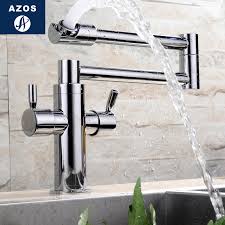 Antique brass swivel spout bath&kitchen sink faucet single hole deck mounted. Bathroom Sink Faucets Extension Flexible Folding Spray Chrome Polish Deck Mount Hot Cold Water Mixers Pot Filler Faucet Clmp014 Bathroom Sink Faucet Sink Faucetdeck Mounted Aliexpress