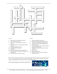 Oct 08, 2020 · complete the crossword by filling in a word that fits each of the given clues. A Nervous Journey Crossword Puzzle