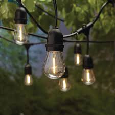 Hampton Bay 20 Ft 10 Socket Led Outdoor Solar String Light Sl20 10 Sol Hd The Home Depot