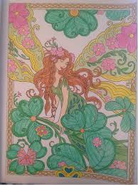Magical Shamrock Fairy From Magical Fairies Coloring Book By Marjorie Sarnat Fairy Coloring Book Fairy Coloring Painting
