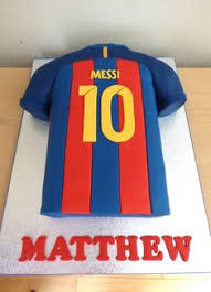 The fc barcelona is a club with many superlatives: Fc Barcelona Messi Trikot Torte I Trikottorte I Fussballtrikot I Fondant Cake I Motivtorte Cute766