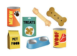 Pet Food Clipart Cat And Dog Feed Icons Printable Pet Food Etsy Food Animals Dog Feeding Wet Dog Food