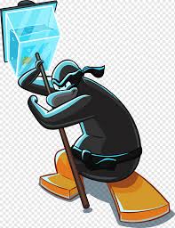 La primera bola que consiga meter en un agujero determinará con qué bolas jugará el resto de la partida, lisas o rayadas. Club Penguin Video Game Ninja 8 Ball Pool Game Animals Club Penguin Png Pngwing