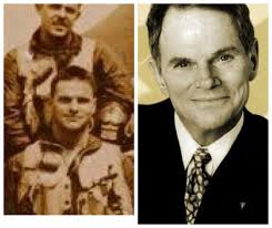 Ted Hartley-Navy-carrier based fighter pilot flying F-11s. After being  thrown from his aircraft during a carrier crash landing, he broke his back  and was discharged in 1964. (Actor/Producer/CEO of RKO Pictures)