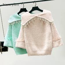 We did not find results for: 2019 Autumn Sweater Womans New Korean Knitting Bead Fringe Mink Wool Sweater Ostrich Feather Pullover Girls Lady Pull Femme Buy At The Price Of 39 35 In Aliexpress Com Imall Com