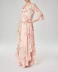 85821 prodotti 10 marche best seller 2021 tutti i colori e stili ora: Abito Lungo Rosa In Georgette A Fantasia Floreale