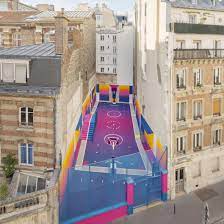 Discover pricing for building an entire basketball gym, or laying flooring per square. Colourful Paris Basketball Court Updated With New Hues