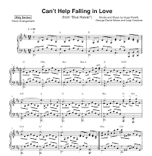 Can T Help Falling In Love Sheet Can T Help Falling In Love Youtube Cant Help Falling In Love Falling In Love Elvis Piano Cover