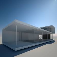 Realistic Modern House 1 3d Model Modern House Modern Architecture House Architecture House