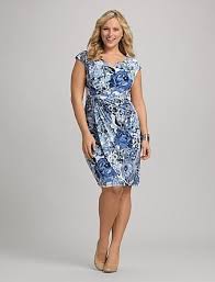 Plus Size Floral Faux Wrap Dress With Images Plus Size Spring Dresses Club Cocktail Dresses Pretty Dresses