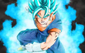 Download Wallpapers 4k Goku Dragon Ball Blue Hair Son Goku Dbz Besthqwallpapers Com Dragon Ball Super Wallpapers Super Saiyan Blue Dragon Ball