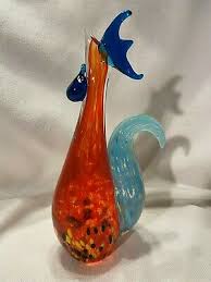 Maybe you would like to learn more about one of these? Vintage Murano Art Glass Rooster Chicken Hen Hand Blown 9 Tall 39 99 Picclick