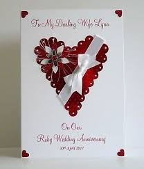personalised ruby 40th wedding