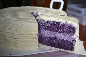 Ube Purple Yam Velvet Cake With Ube Cheesecake Filling And Cream Cheese Frosting Sweet Tooth Recipe Vegan Sweets Delish Cakes