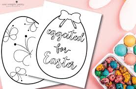 From there all you need to do is send it to staples or a copy store that does large format. Free Printable Easter Egg Coloring Pages One Simple Party