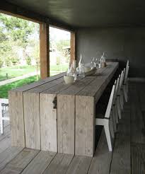 Barn House Backsplash And A Cool Thermostat Diy Outdoor Furniture Outdoor Dining Table Diy Outdoor Table