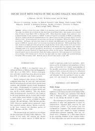 Kvdt rate (abbreviation) klang valley distribution terminal link to this page: Pdf House Dust Mite Fauna In The Klang Valley Malaysia