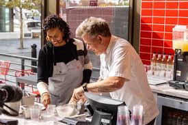 Chef Gordon Ramsay Visits The Wharf