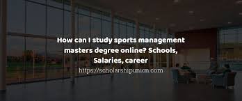 A master in sports management program can cover such topics as physiology, sociology of sport, management, marketing, policy, and psychology graduates with a master in sports management degree often have professional opportunities in sales, public relations, event management, media. How Can I Study Sports Management Masters Degree Online Schools Sala
