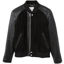 Mango Man Mixed Leather Bomber Jacket 150 Liked On Polyvore Featuring Men S Fashion Men S Leather Bomber Jacket Mens Leather Bomber Jacket Bomber Jacket