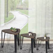 Coffee Table Set Of 3 Industrial End Side Table Night Stand Table Nesting Corner Table Sta Tea Table Design Living Room Coffee Table Nesting Tables Living Room