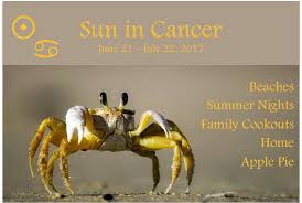 Cancer is the fourth sign of the zodiac, which the sun enters at the summer solstice in the northern hemisphere, on approximately june 21. Sun In Cancer 2017 Auntie Moon