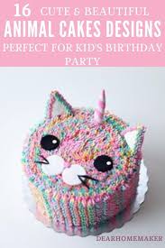 Aren't you just a fluffy and friendly looking cool little cat! 16 Best Animal Birthday Cake Designs For Kids Party Dear Home Maker