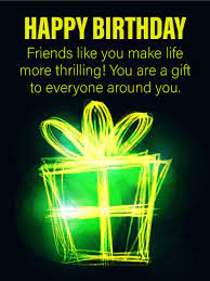 You Are A Gift Happy Birthday Card For Friends Birthday Greeting Cards By Davia Birthday Cards For Friends Birthday Wishes Messages Happy Birthday Wishes Messages