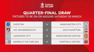The draws for the quarter finals of the fa cup are set. Emirates Fa Cup Ø¹Ù„Ù‰ ØªÙˆÙŠØªØ± The All Important Emiratesfacup Quarter Final Draw What S The Stand Out Fixture Https T Co Okhl2ao7b5 ØªÙˆÙŠØªØ±