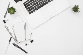 Download Flat Lay Laptop Mockup With Notepad For Free Instagram Photo Frame Page Borders Design Mockup Desk