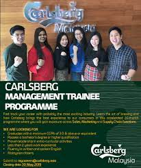 Management trainee adalah posisi yang menjadi favorit fresh graduate saat ini karena menawarkan jenjang karier baik dan gaji lumayan besar. Applications Now Open For Carlsberg Management Trainee Programme 2019