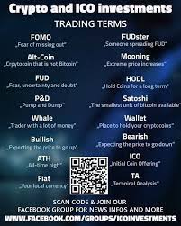 Infographic Crypto Currency Trading Terms Crypto Blockchain Bitcoin Fomo Altcoin Fud Pumpanddum Crypto Currencies Cryptocurrency Trading Infographic