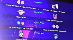 Uefa champions league uefa europa league english premier league english league championship spanish primera división italian serie a german bundesliga french ligue 1 english league one english league two english efl trophy english national league scottish premiership. Champions League And Europa League Quarter Semi Final Draws As They Happened As Com