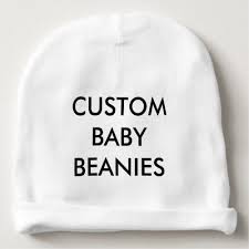 Custom Personalized Baby Beanie Hat Blank Template Zazzle Com Baby Beanie Hats Baby Beanie Personalized Baby